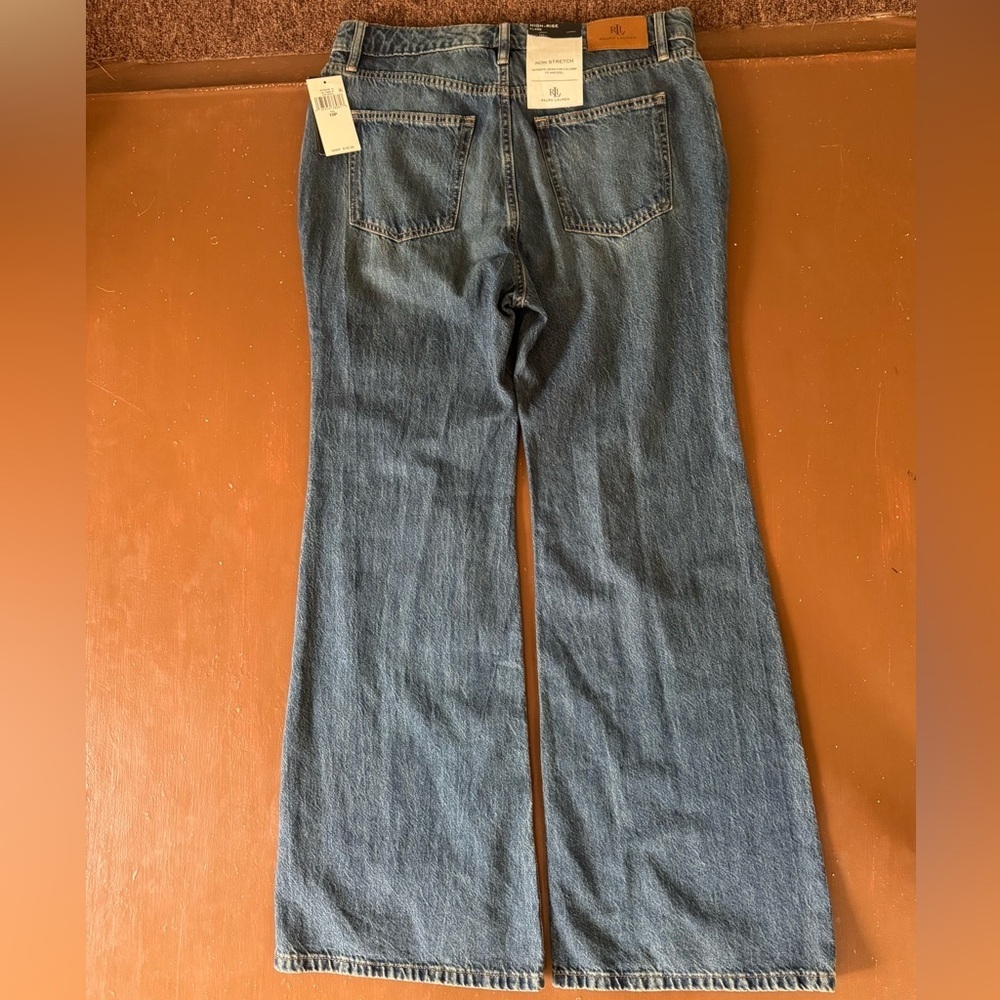 Lauren Ralph Lauren High Rise Flare Jeans - women’s 10P NWT - Picture 3 of 10